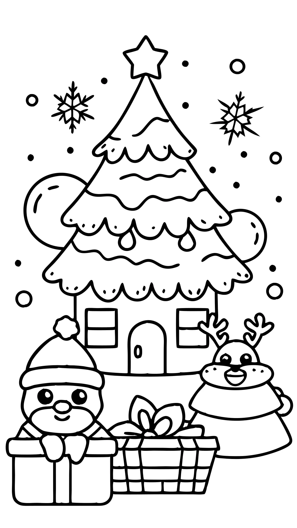 coloring pages for kids christmas